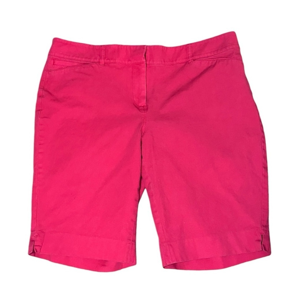WHBM Red Bermuda Style Shorts Size 10
